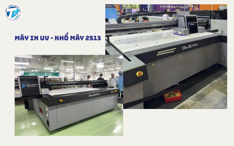 Máy in UV khổ máy 2513 thích hợp in gạch trang trí
